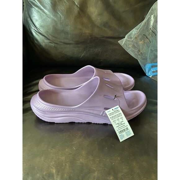 Hoka One One Ora Recovery Slide 3 Violet Bloom Purple Sandals Men’s 12 New main image 5